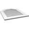 Ekena Millwork Octagonal Top Surface Mount PVC Gable Vent w/ 3-1/2"W x 1"P Standard Frame, 24"W x 30"H GVPOT24X3001SN - alternate 5